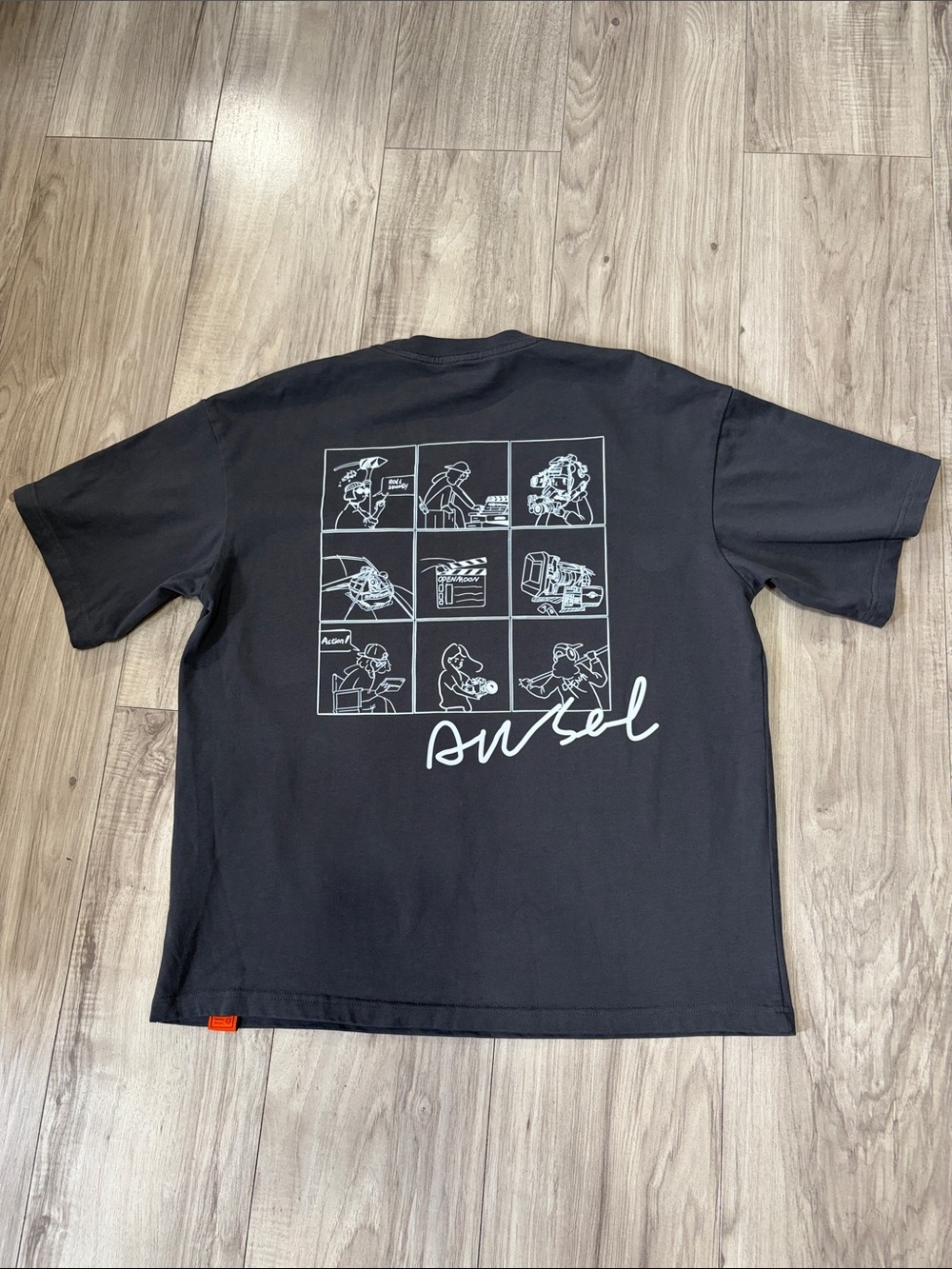 Black Graphic Back-Print Men’s Tee